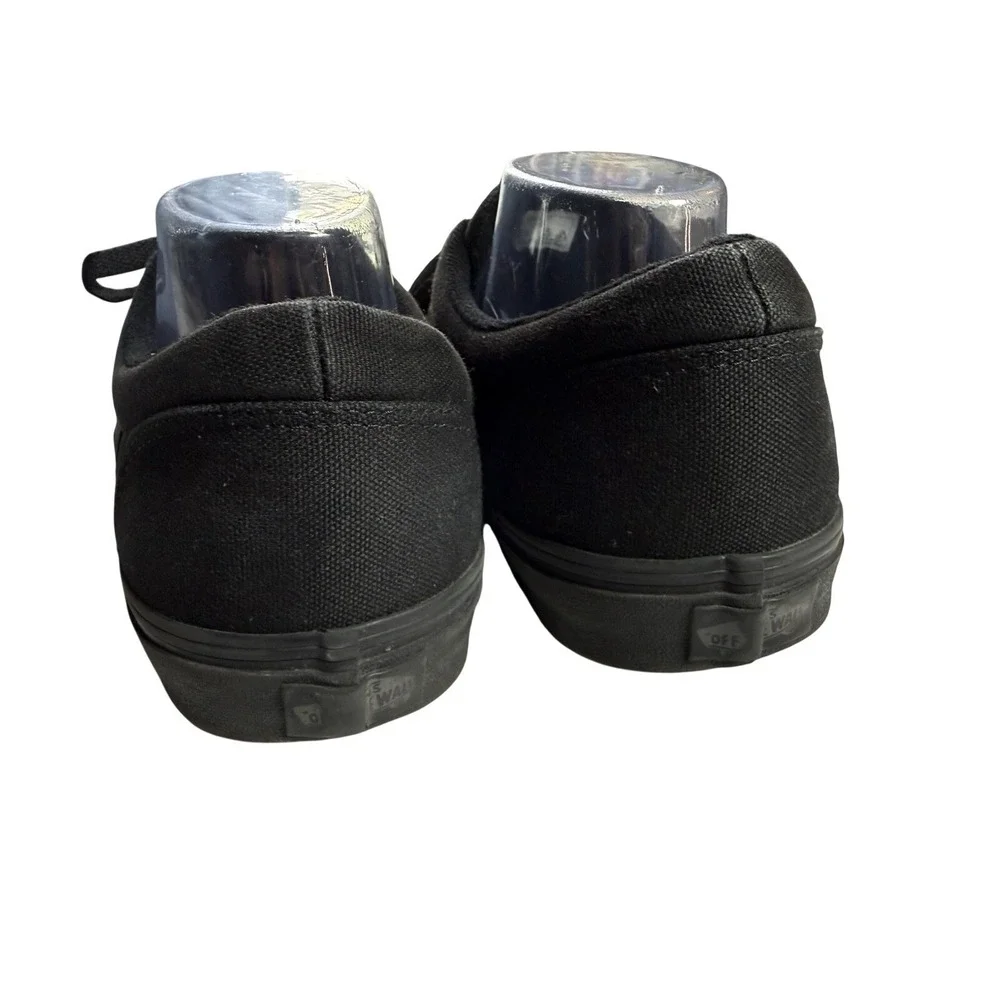 Vans Off The Wall Low Top Lace-Up Sneakers Mens Size‎ 10.5 All Black Shoes
